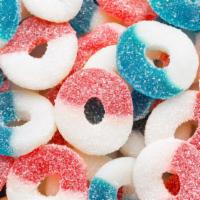 Gummy Freedom Rings · Cherry Rings & Blue Raspberry Rings
4 oz Scoop