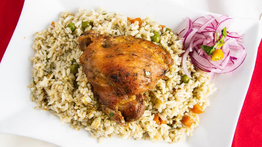 Arroz Con Pollo · Popular. Our traditional slow-cooked cilantro rice with chicken.