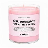 Calm Down Candle · 1 piece. 9 oz candle.