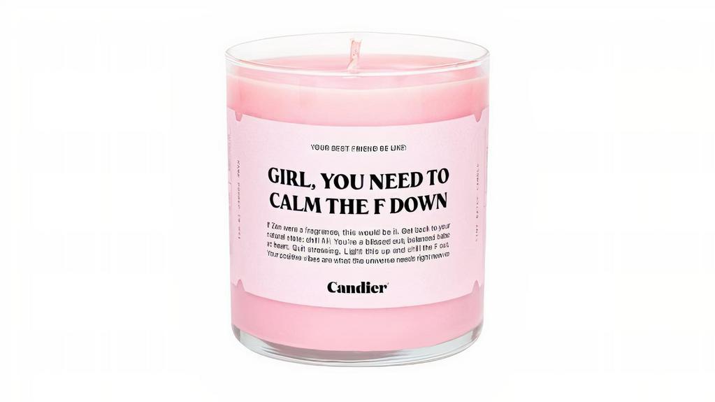 Calm Down Candle · 1 piece. 9 oz candle.