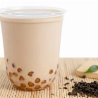 Bubble Milk Tea (White Pearl) (22Oz) 白玉奶茶(大杯） · 