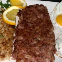 Two Eggs Any Style With Corned Beef Hash · 