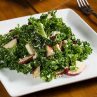 Kale Salad · apple, pomegranate, queso fresco, and honey lemon dressing. Add protein for an additional ch...