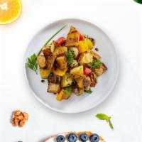 Home Fries · Idaho potatoes cut into cubes and stir fried.