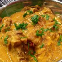 Chicken Majestic · Boneless chicken cut into thin strips marinate with Indian spices and toss with yogurt, curr...