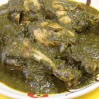 Chicken Gongura · GLUTEN FREE - Chicken is mixed with gongura leave paste (homemade), mix with chef special sp...