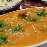 Goat Korma · GLUTEN FREE - Goat cooked with potatoes, chef spices, mixed with creamy nutty curry that is ...
