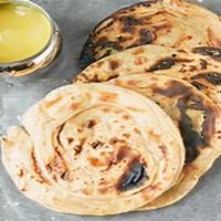 Tandoori Roti · VEGAN - Made with whole wheat flour, water & salt cooked in charcoal (Clay) oven.