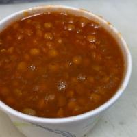 Small Lentil (8 Oz.) · served with pita.