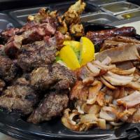 Greek Feast (Serves 6-8) · Have a true greek feast with this expanded tasting menu. Opa! Serves six includes beef & lam...