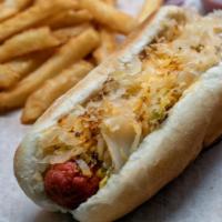New York Dog · Sauerkraut and spicy brown mustard.