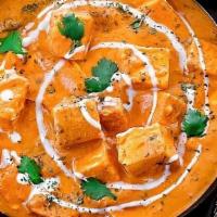 Paneer Tikka Masala · Cottage cheese cooked in creamy onion and tomato-based gravy.