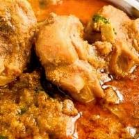 Andhra Chicken Curry · Special spicy chicken with boneless preparation from the Andhra region of south India.