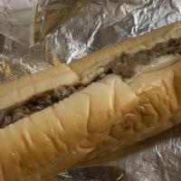 Philly Cheesesteak · Steak and cheese. Thinly-sliced Philly style steak served on your choice of bread.