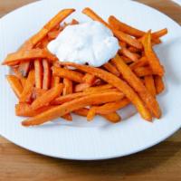 Sweet Potato Fries With Marshmallow Creme · 