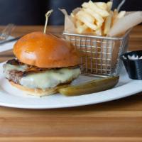 Alpine Burger · No climbing experience, no problem, get a taste of the Alps with House made white truffle ma...