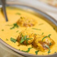 Malai Kofta · Vegetable and cheese dumplings cooked in a creamy curry.