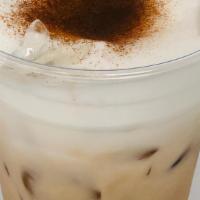 Chai Latte · Spiced chai tea latte with cinnamon, clove, cardamom, anise, ginger, vanilla.