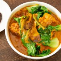Kare-Kare · (oxtail and tripe with our special peanut sauce & vegetables) Enjoy this dish by adding shri...