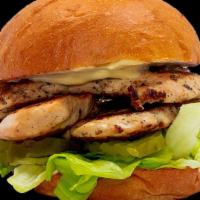 #15: Grilled Chicken Sandwich Combo · (Lettuce, Mayo, Pickles)                                . 1 Side, 1 Fountain Drink