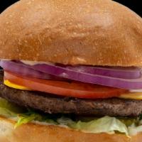 #19: Double Cheeseburger Entree · Burger Only (Lettuce, Tomato, Red Onions, Pickles, Mayo, Ketchup)