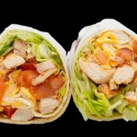 Grilled Chicken Wrap · White Wrap, Lettuce, Tomato, Red Onion, Mayo, American Cheese