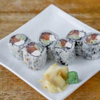 Philadelphia Roll · Roll-cut into 6 pieces. Hand roll one piece with cone shape.