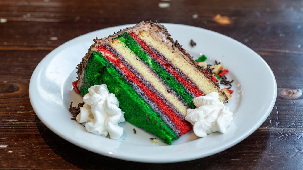 Rainbow Italian Cookie Cake · 
