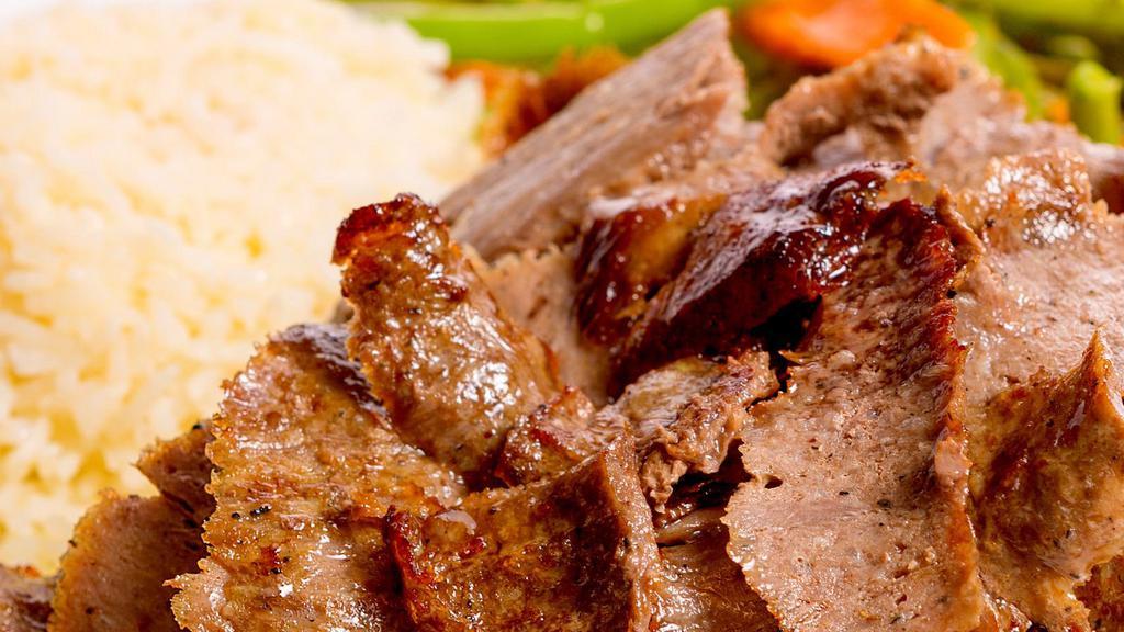 Beef Lamb Gyro Doner · Incl.Rice and Salad