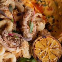 Fritto Misto · Calamari, bay scallops, rock shrimp, Calabrian aioli