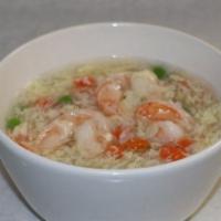 Shrimp With Lobster Sauce · Served with egg roll and roast pork fried rice.