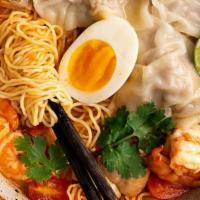 Tom Yum Fish Noodle Soup · With filet cod fish & fish ball.