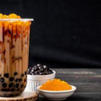 Milk Tea · Tea: Thai Tea, Cappuccino, Taro, Honey Dew.