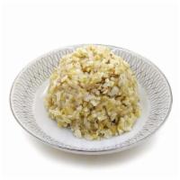 Side: Coconut Brown Rice · Organic brown rice cooked in coconut milk. Vegan, gluten-free, nut-free, soy-free.