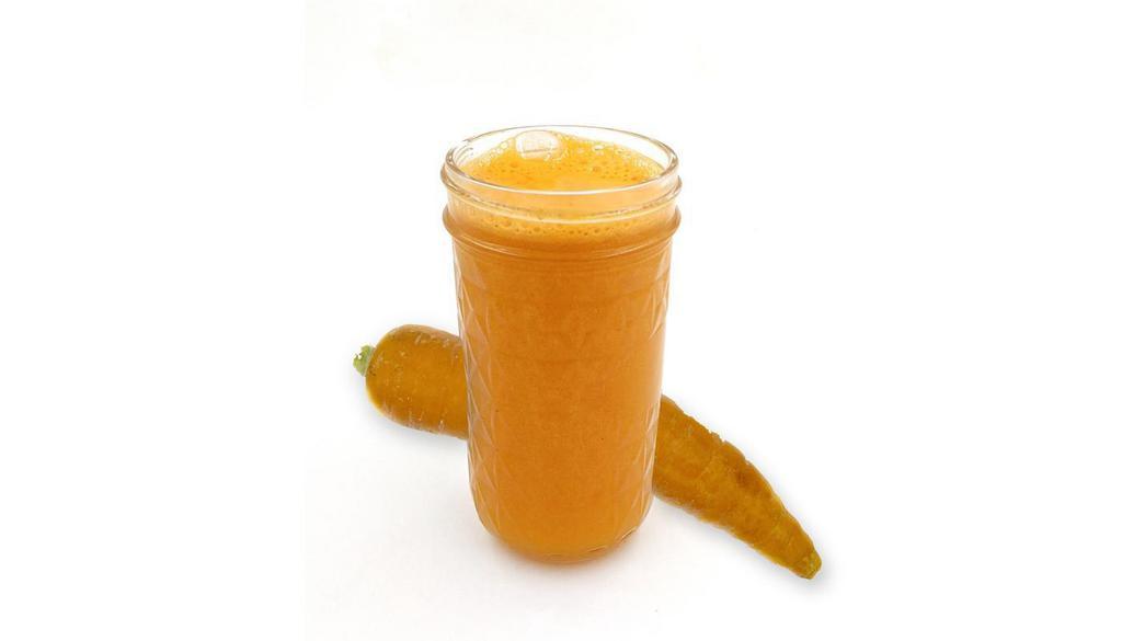 Carrot Juice · 12oz freshly-juiced carrots. Vegan, gluten-free, nut-free, soy-free.