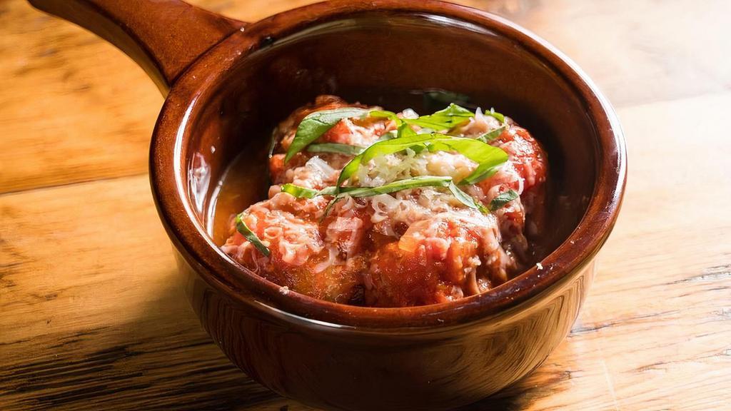 Meatballs Pomodoro · San Marzano Tomatoes & Parmigiano
