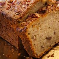 Dairy Free Banana Pecan Bread (1 Slice) · Sugar, baking powder, baking soda, salt, canola oil, banana, lemon juice, whole eggs, sweet ...