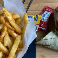 Adana Wrap · served with french fries
