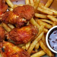Chicken Wings · 4 pcs chicken wings with french fries