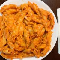 Pasta With Vodka Sauce · All pasta dinners are served with bread and salad.