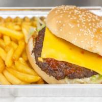 Cheeseburger Combo · cheeseburger with fries and can soda