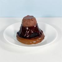 Brooklyn Blackout · Decadent EVOO devil’s food cake glazed with a rich honey ganache placed on top of a deliciou...