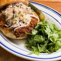 Chicken Sandwich... · Grilled or Fried Breast, Chipotle Mayo, Jalapeno Lime Slaw