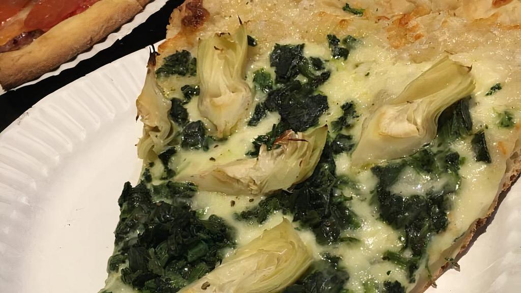 White Pizza With Spinach (16