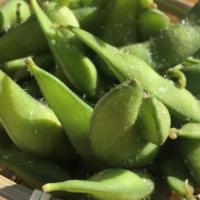 Edamame · Soy beans. Choose boiled or sautéed with garlic, olive oil, sake, and red pepper.