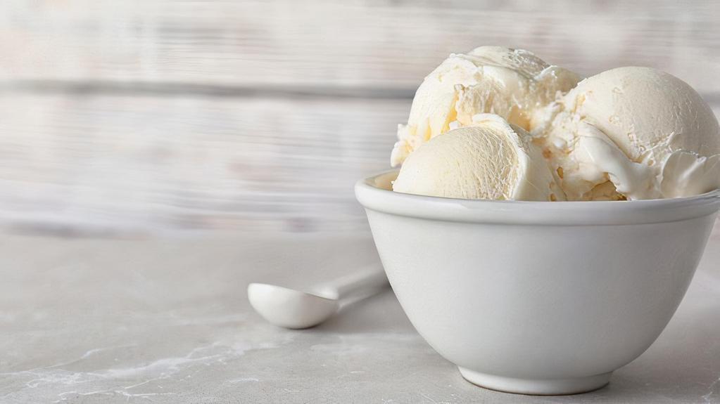 Vanilla Ice Cream · Homemade vanilla ice cream.