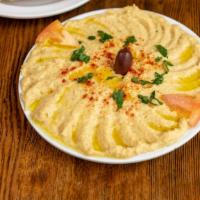 Humus · Dip made from chickpeas.