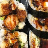 Shogun Roll · shrimp tempura eel cucumber and avocado