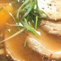 Spicy Miso Ramen Noodle Soup · 