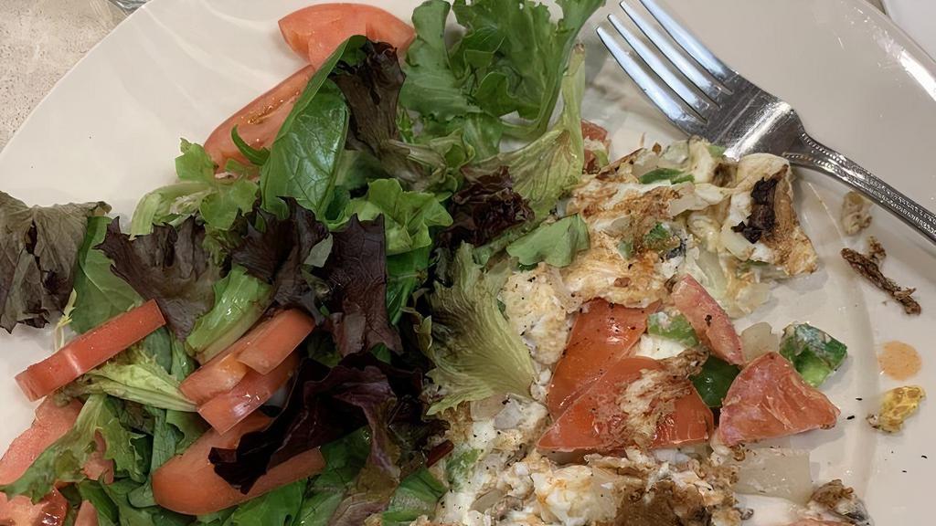 Flame'S Healthy Omelette · Energy Omelettes served with Mesclun Salad and Multi-Grain Toast. Egg Whites and Grilled Vegetable Omelette served with sliced Tomato.